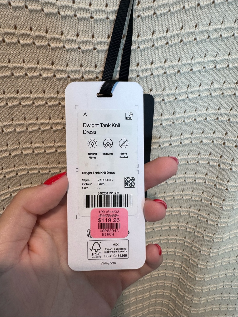 NWT Varley Knit Dress - Picture 2 of 4